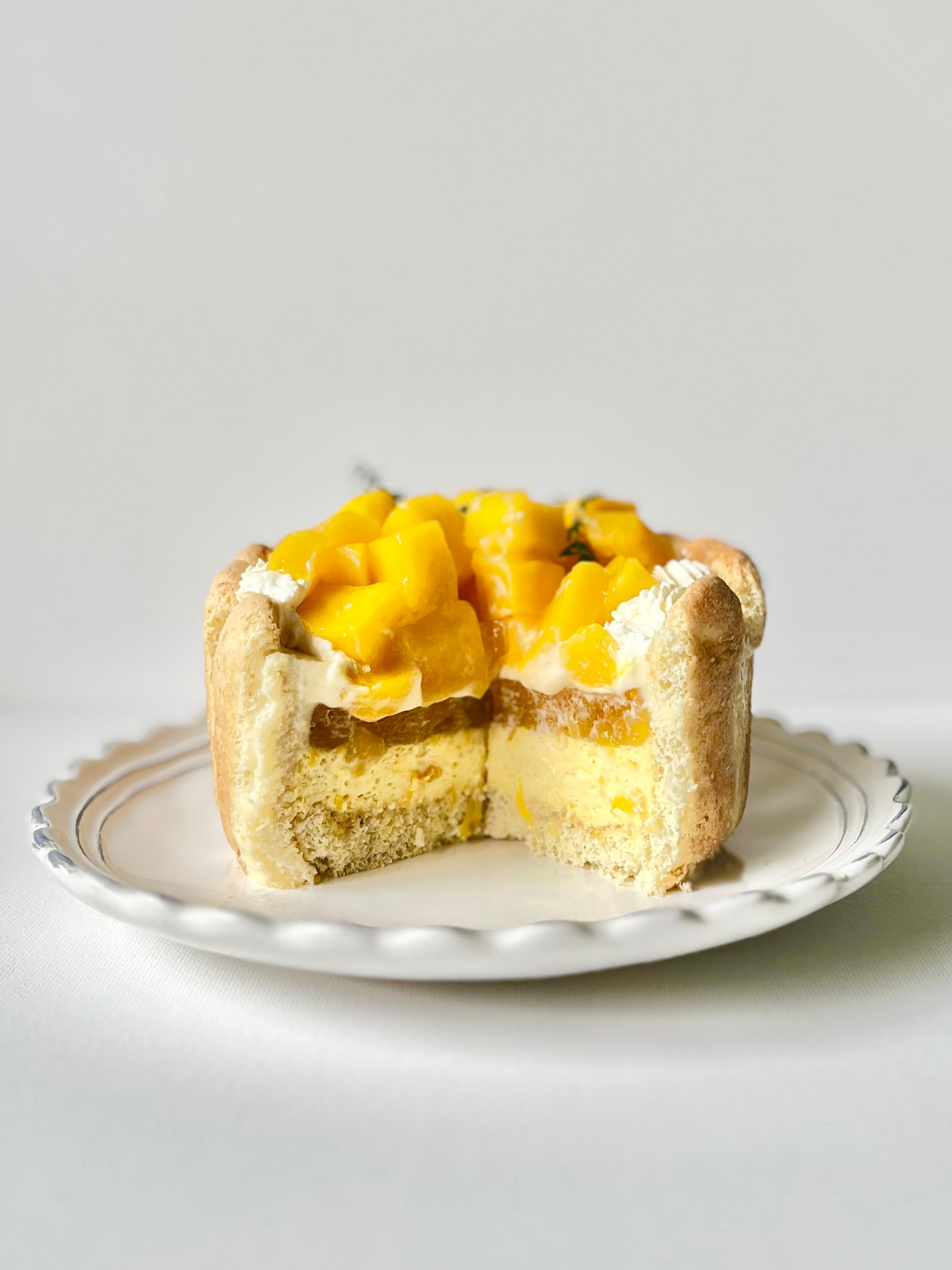 Mango Charlotte Cake