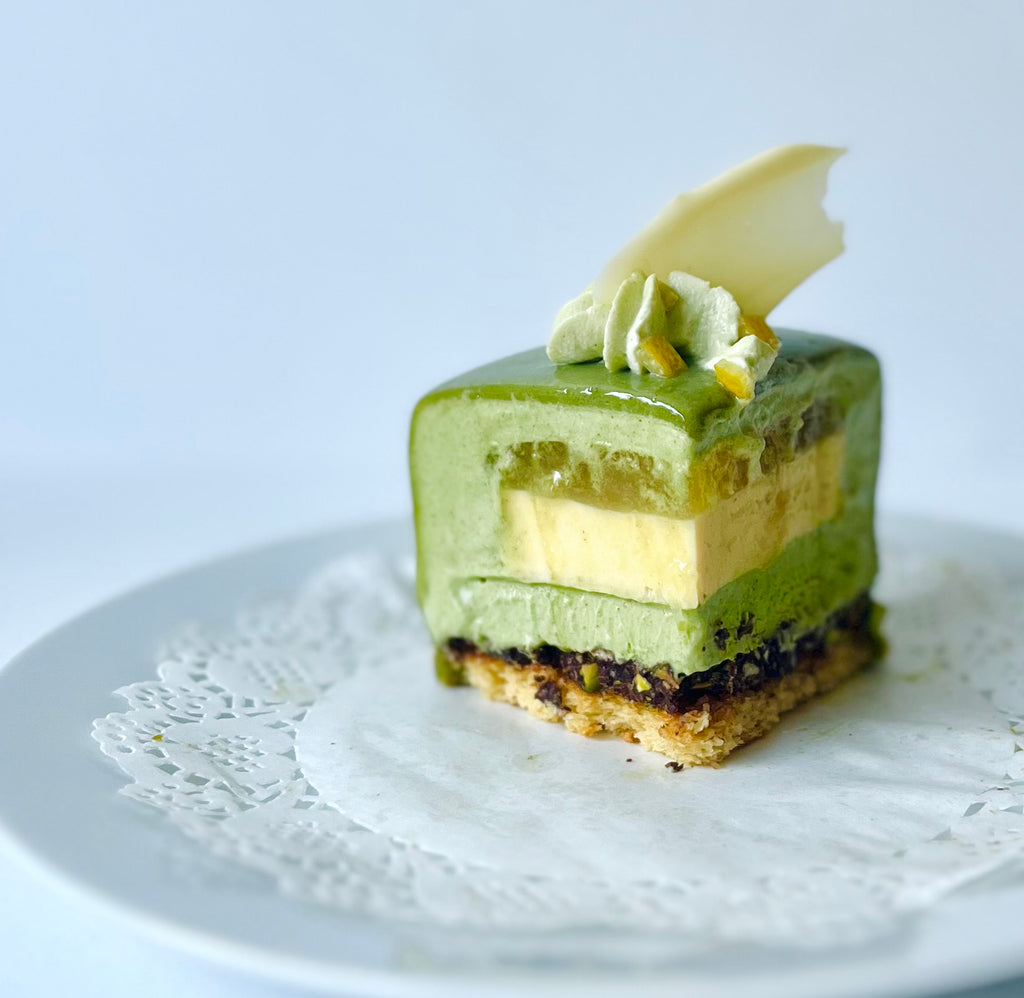 Matcha & Honey Lemon Entremet