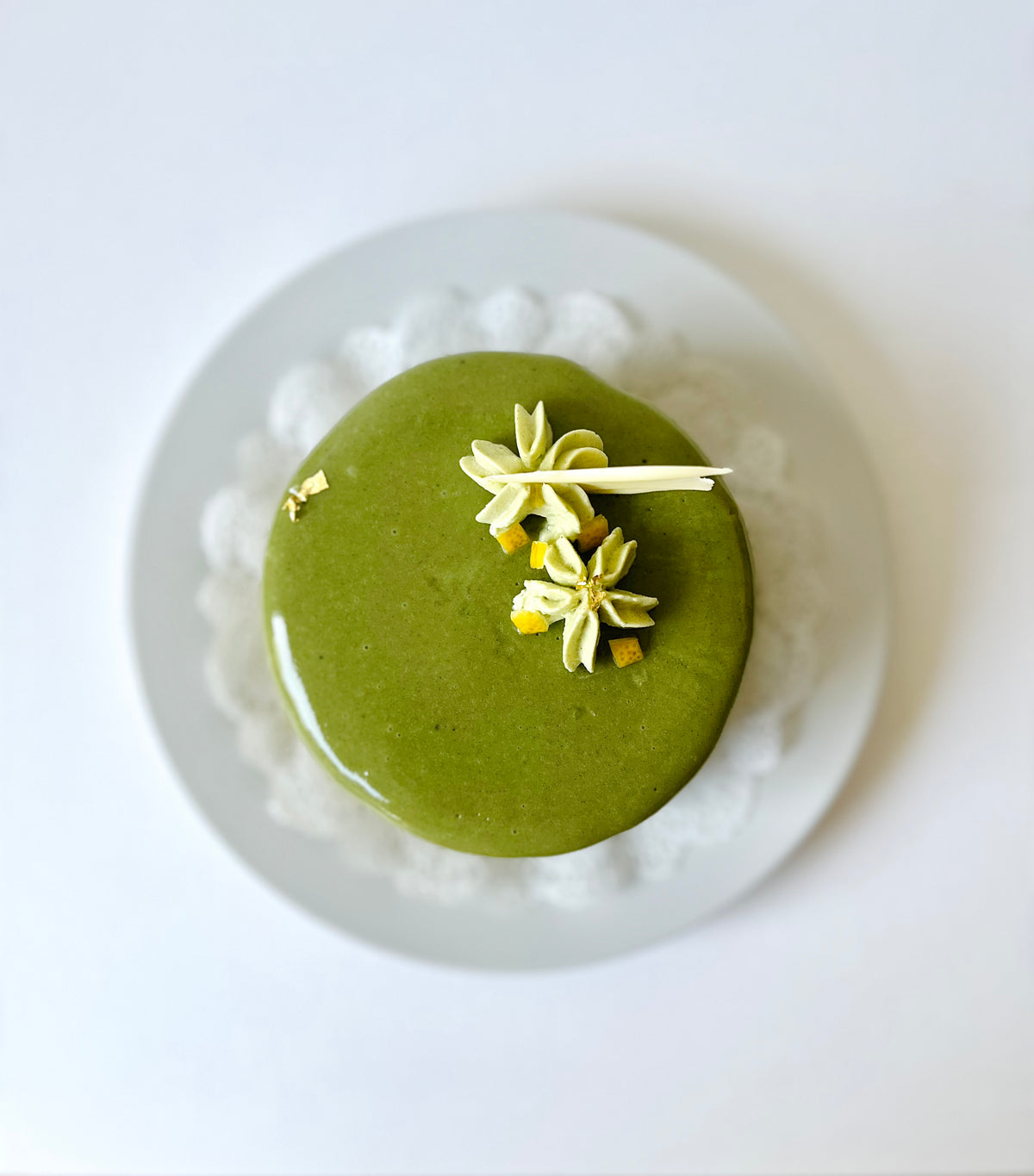 Matcha & Honey Lemon Entremet