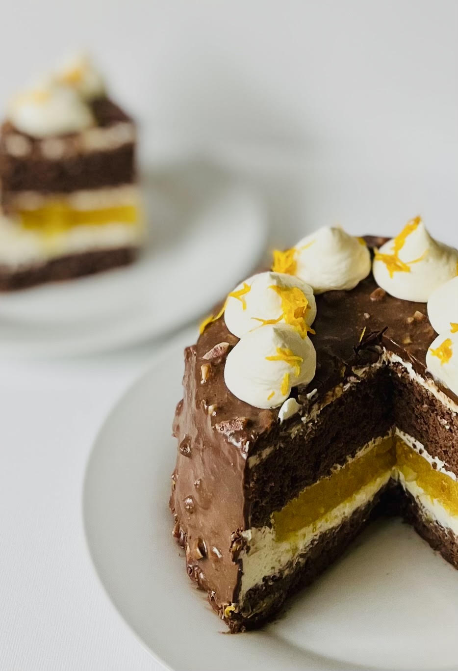 Crispy Chocolate Orange Cake