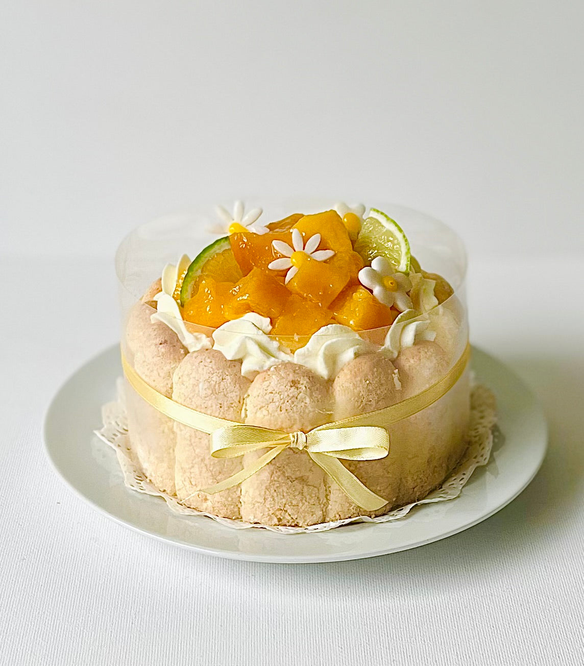 Mango Charlotte Cake
