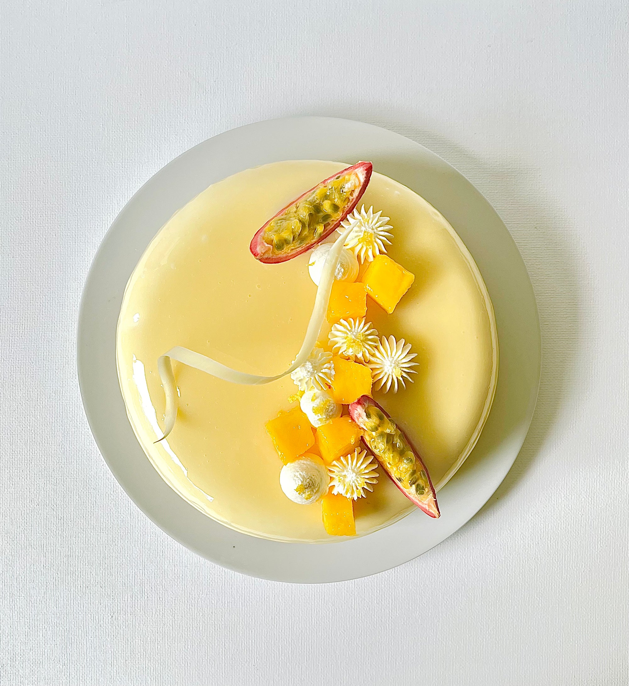 Mango Passionfruit & Lemon Yuzu Entremet