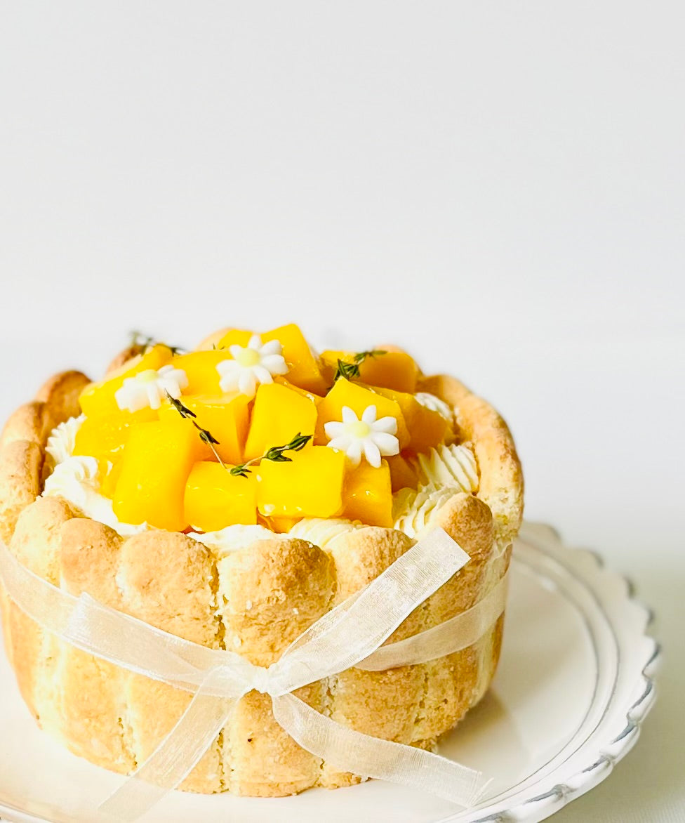 Mango Charlotte Cake