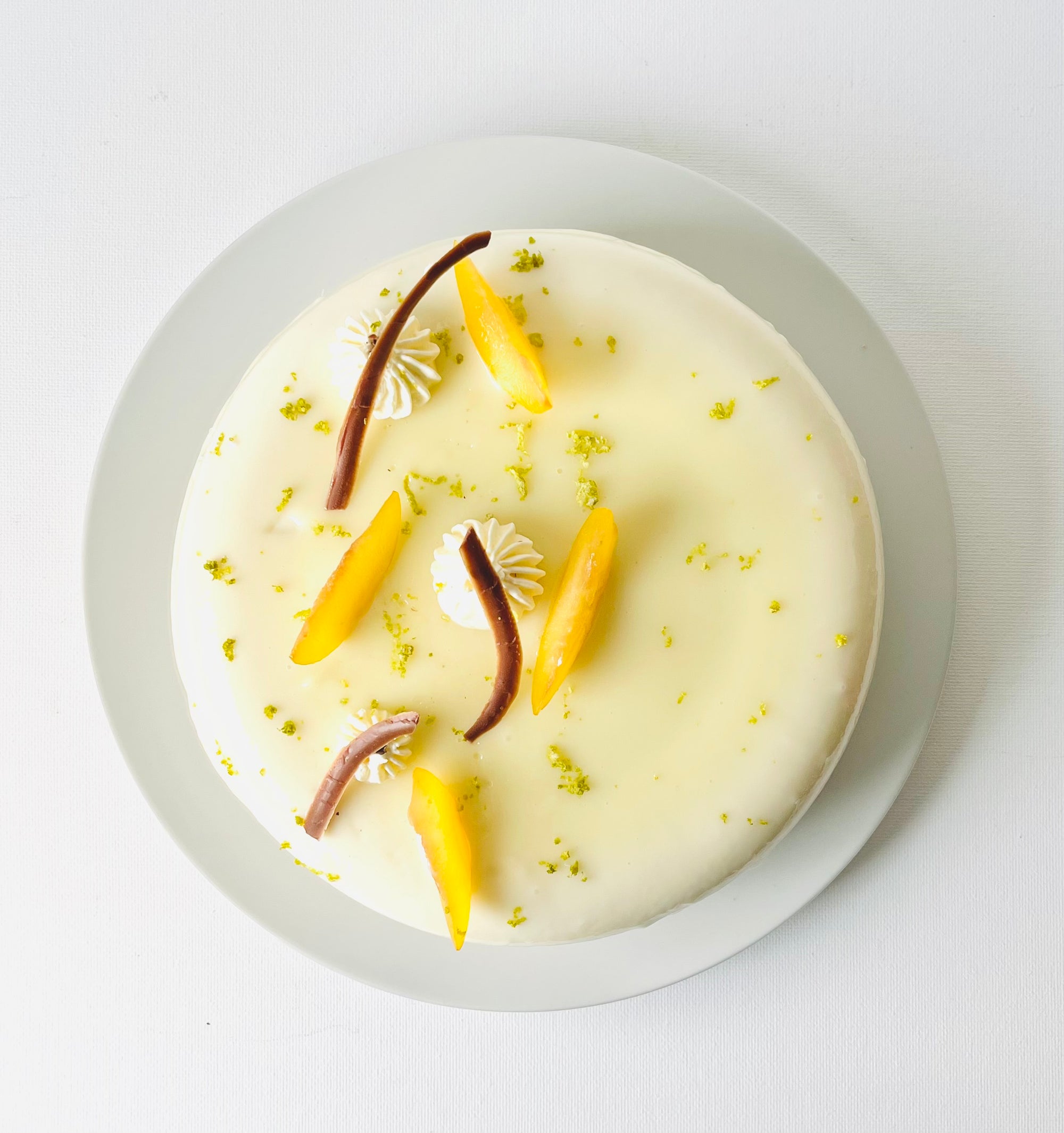 Mojito Plums & Coconut Entremet