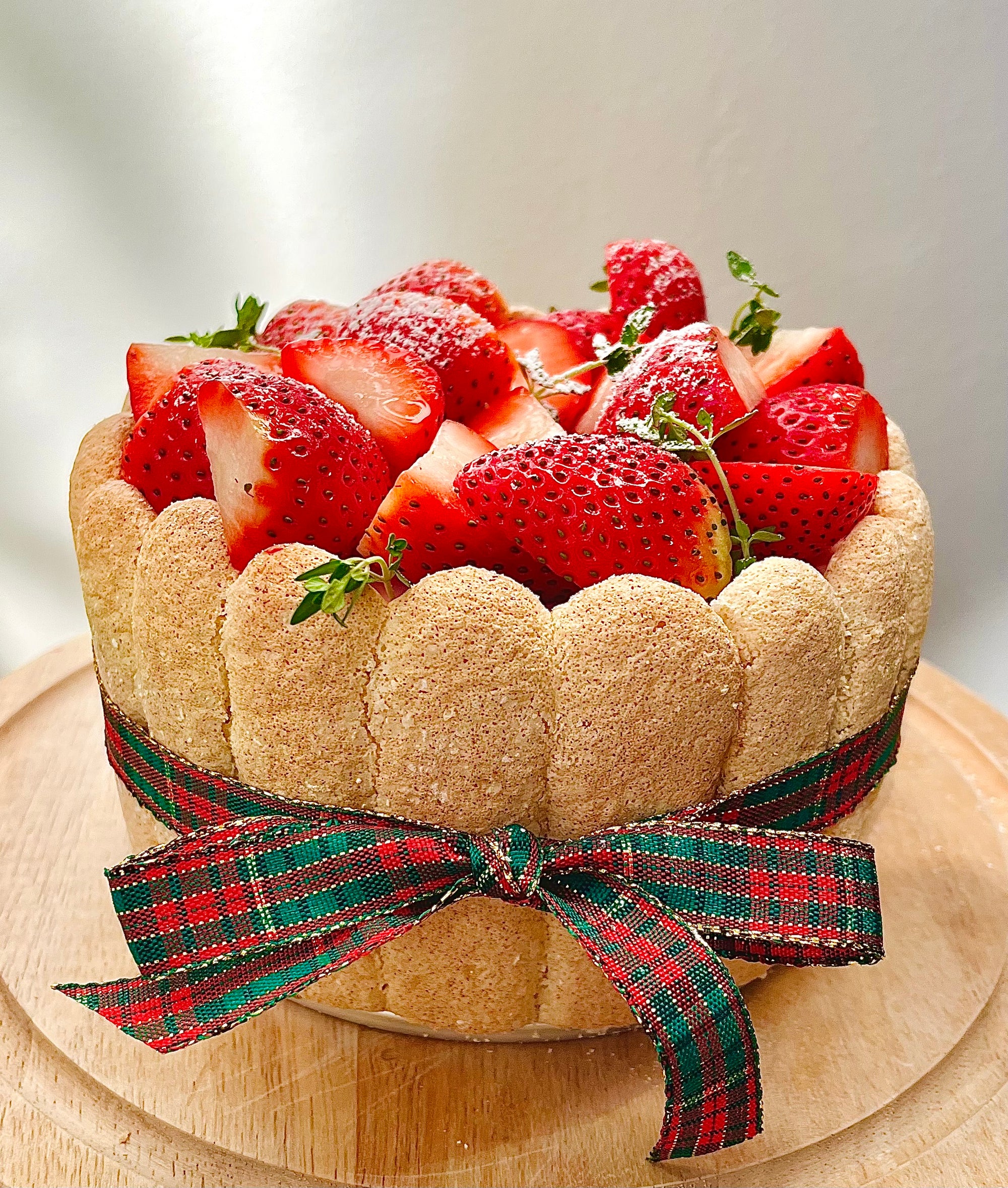 Strawberry Charlotte Cake