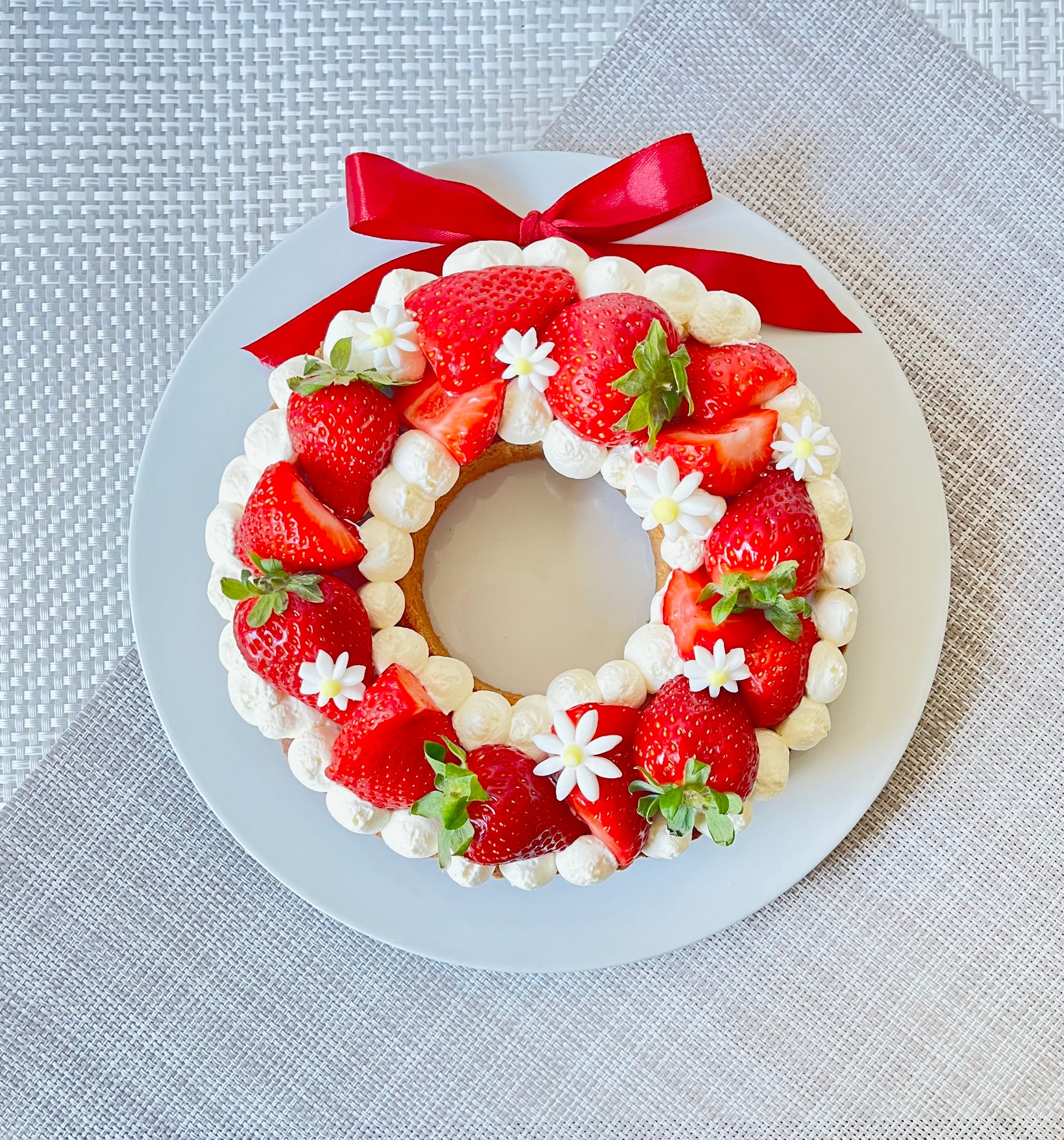 Strawberry Wreath Tart